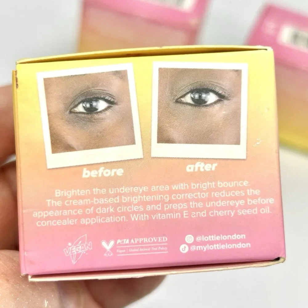 3 Lot LOTTIE Undereye Corrector DEEP Bright Bounce Brightening Cream 0.19oz NEW